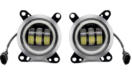 Фара противотуманная LED 60W DAF NEW ДХО 12-24V, d=100мм, регулир., к-т