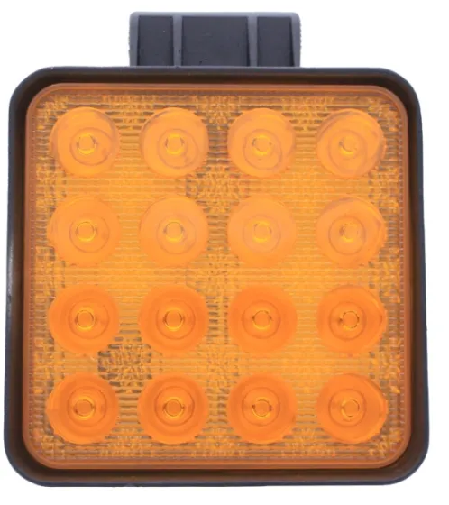Фара противотуманная LED 48W, 16Led, Желтая, 12-24V, 110х110мм