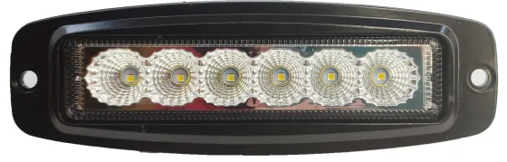 Фара противотуманная 6LED 18W 185х60х40мм Врезная 12-24V