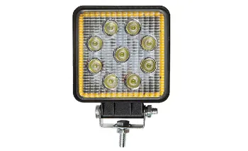 Фара противотуманная 27W 9LED 10-30V flood, с габаритом, квадрат