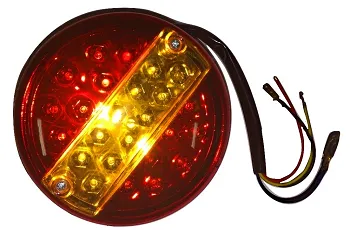 Фонарь задний 0021 LED ST1030 с подсветкой номерного знака светодидный (LED) - круглый