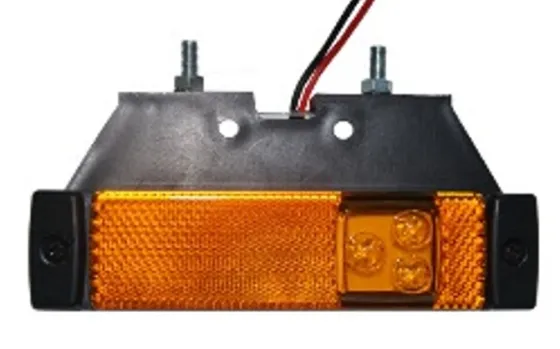 Фонарь габаритный с кронштейном (цвет-желтый) 3LED 12-24V