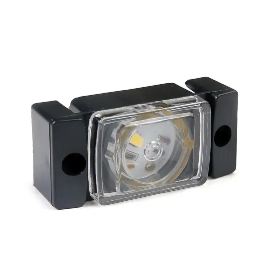 Фонарь габаритный маркерный LED Белый 12V/24V (кубик) (линза) ТрАС /10