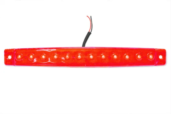 Фонарь габаритный LED 24V, Красный (L=170мм, 12-светодиодов)