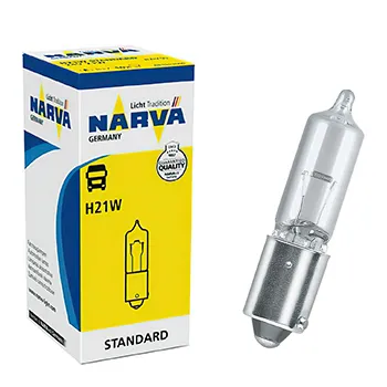 Лампа NARVA H21W 21W (BAY9s) 24V