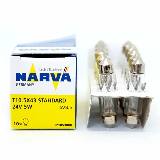 Лампа NARVA C5W 5x43 24V- 5W (SV8,5-8)