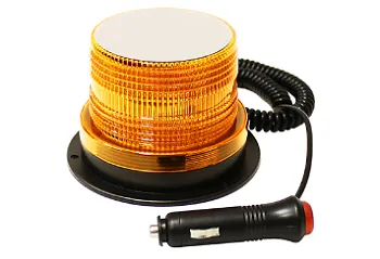 Маяк проблесковый светодиод 10-30V (Строб, h=80мм,d=85-119мм,магн.+ винты, в прик., 30LED)
