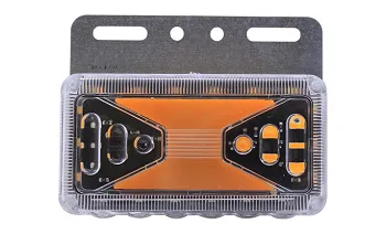 Фонарь маркерный с подсветкой колеса №6 24V желтый /6