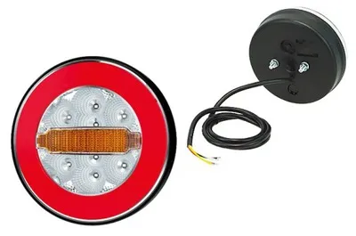Фонарь задний FT-113 Y LED 12-24v 3-х функц.(для последоват. монтажа по 2-3шт) Польша