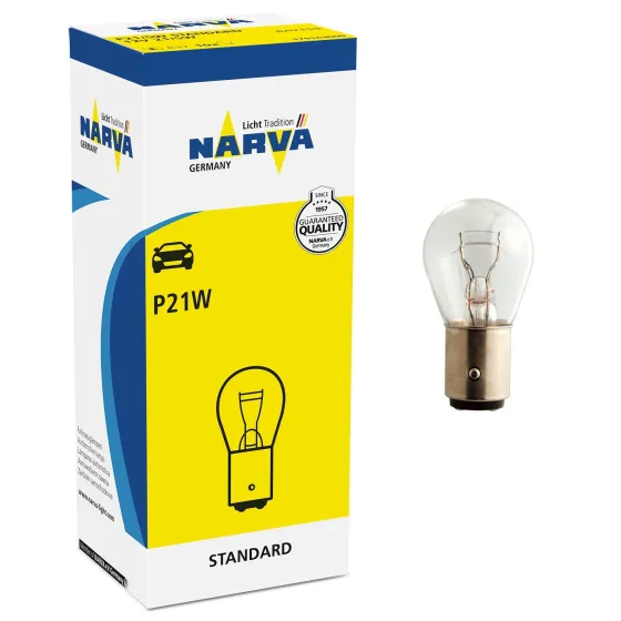 Лампа NARVA P21W 21W (BA15s) 24v /10