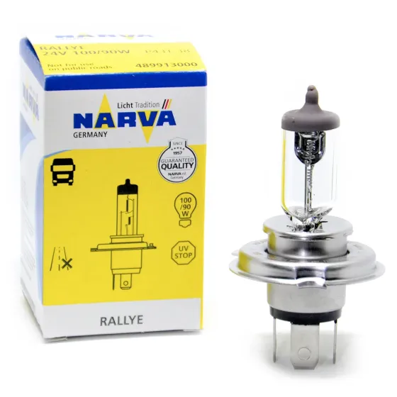 Лампа NARVA H4 100/90W (P43t-38) 24v Rally