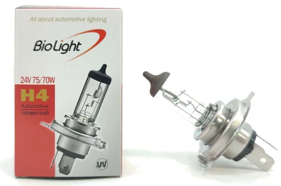 Лампа H4 24V 75/70W Clear Biolight Box