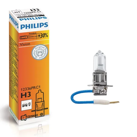 Лампа PHILIPS H3 55W (PK22s) 12V