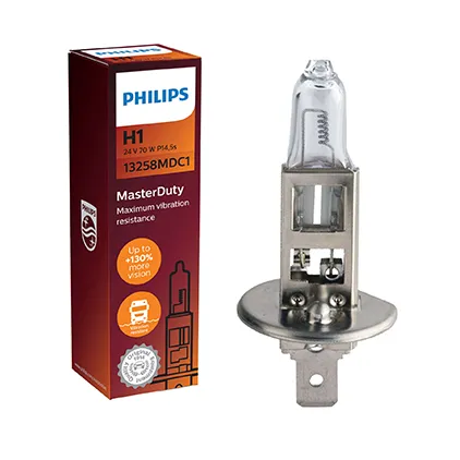 Лампа PHILIPS H1 70W (P14.5s) 24V Master Duty
