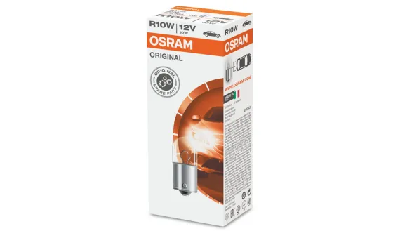 Лампа OSRAM R10W 10W (BA15s) 12V