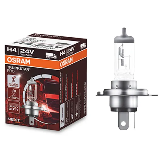 Лампа OSRAM H4 75/70W (P43t) 24V TSP