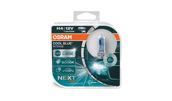 Лампа OSRAM H4 60/55W (P14.5s) 12V DUOBOX COOL BLUE