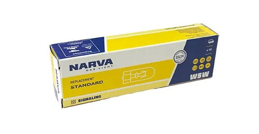 Лампа NARVA W5W 5W (W2,1x9,5d) 24V