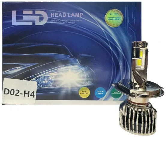 Лампа диодная D02 H4 52W 5500LM 6000K 12-24V