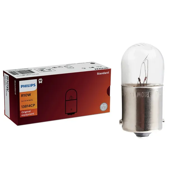 Лампа PHILIPS R10W 10W (BA15s) 24V /10