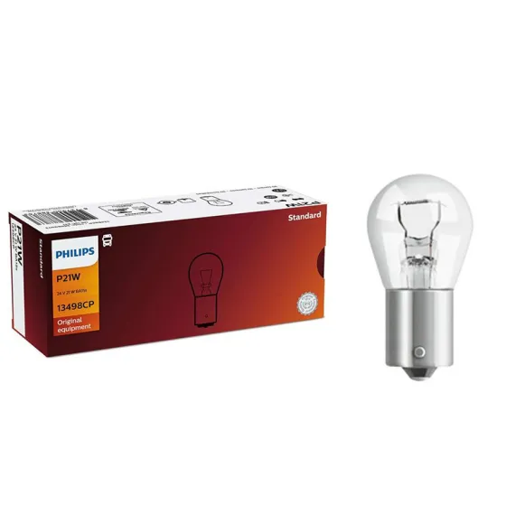 Лампа PHILIPS P21W 21W (BA15s) 24V