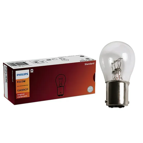 Лампа PHILIPS P21/5W 21/5W (BАY15d) 24V