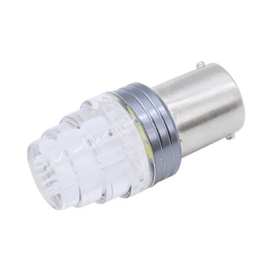 Диод №205 T25 9LED 3D BA15S Красный STROB прозрачная линза