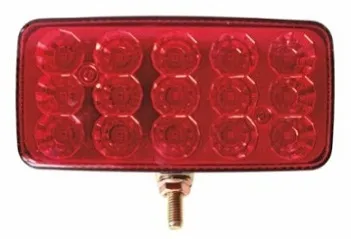 Дополнительный противотуманный фонарь красный 15LED (12-24V), с металическим кронштейном