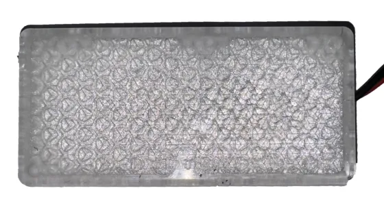 Катафот на липучке 95х45мм LED Белый 24V