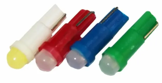 Диод №117 T5 1,2Led Неон Красный 24V