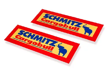 Таблица LONG 560х200мм "SCHMITZ" к-т 2шт.