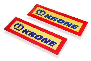 Таблица LONG 560х200мм "KRONE" к-т 2шт.