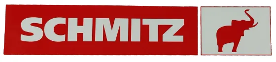 Наклейка №97 светоотражающая SCHMITZ эмблема, Полоски, КРАСНЫЙ Правый
