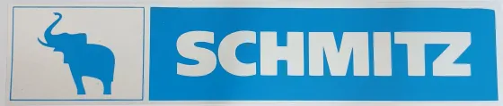 Наклейка №93 светоотражающая SCHMITZ эмблема, Полоски, СИНИЙ Левый