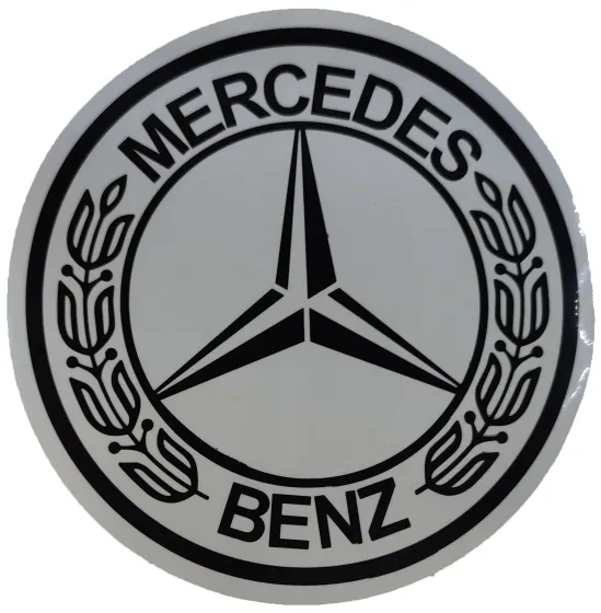 Наклейка №67 светоотражающая MERCEDES круг, Черный