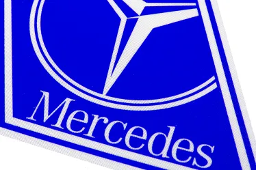 Наклейка №25 №26 светоотражающая "MERCEDES" ромб малый