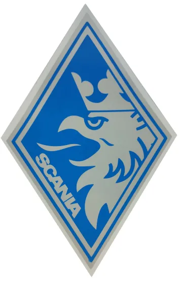 Наклейка №27 №28 №87 №88 №89 светоотражающая "SCANIA" ромб малый