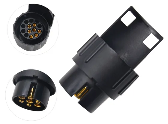 Разъем электрический адаптер, с 13 на 7 контактов 12V (Пластик)
