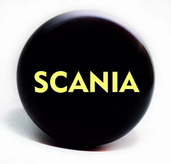 Ручка на руль (лентяйка) Деревянная "SCANIA"