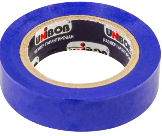 Изолента Unibob 15мм 10м Синяя