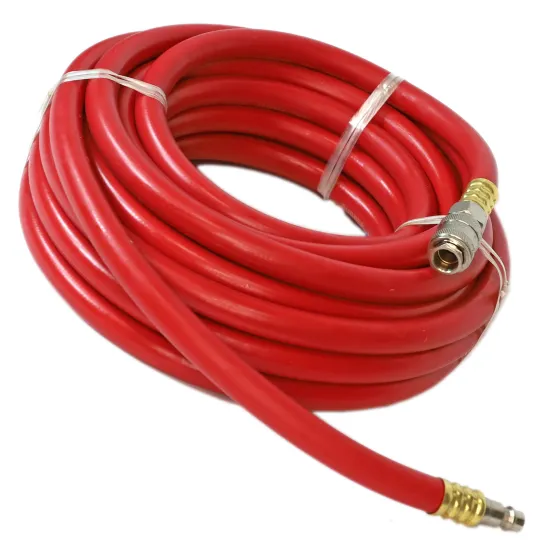 Шланг подкачки с быстр/р резиновый 10х16мм, PVC, 15м (Красный)