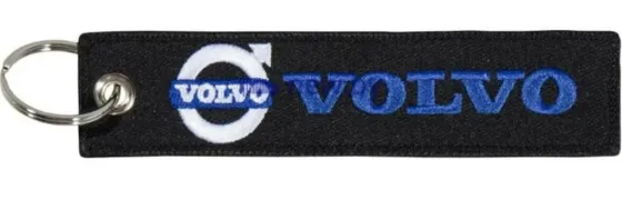 Брелок "VOLVO" ткань, вышивка 3*13см