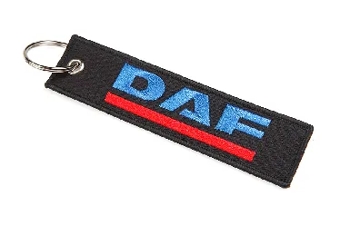 Брелок "DAF" ткань, вышивка 3*13см