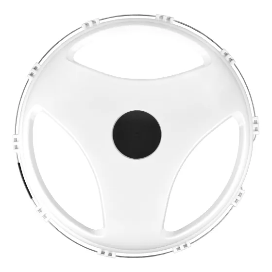 Колпак колеса передний R-22,5 (пластик-белый) NEW ЛУЧИ /1/50