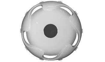 Колпак колеса передний R-17,5 (пластик-белый)