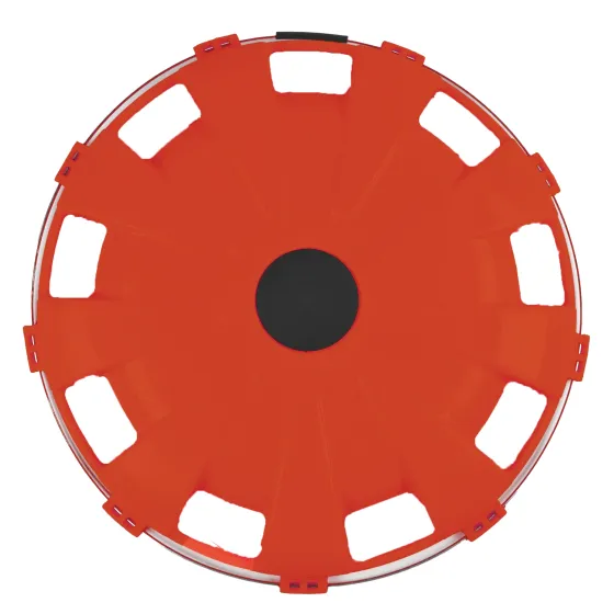 Колпак колеса задний R-22,5 (пластик-красный) NEW ТУРБО