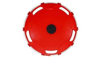 Колпак колеса задний R-22,5 (пластик-красный)