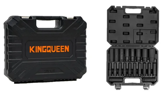 Набор ударных головок 20 предметов 1/2" 8-32мм KingQueen