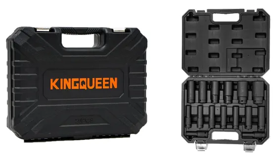 Набор ударных головок 15 предметов 1/2" 8-32мм KingQueen