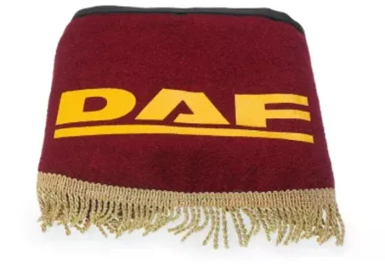 Ламбрекен лобового стекла + угол (DAF) Жаккард Красный